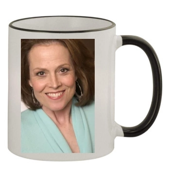 Sigourney Weaver 11oz Colored Rim & Handle Mug