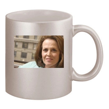 Sigourney Weaver 11oz Metallic Silver Mug