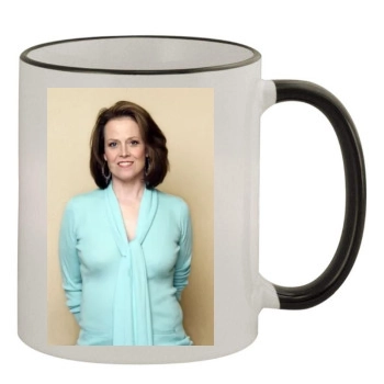 Sigourney Weaver 11oz Colored Rim & Handle Mug