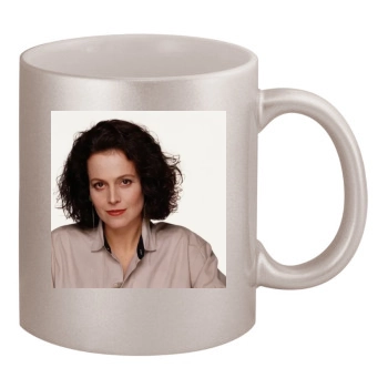 Sigourney Weaver 11oz Metallic Silver Mug