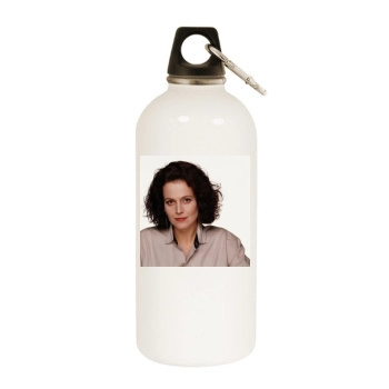 Sigourney Weaver White Water Bottle With Carabiner