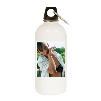 Sophie Marceau White Water Bottle With Carabiner