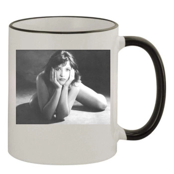 Sophie Marceau 11oz Colored Rim & Handle Mug