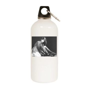 Sophie Marceau White Water Bottle With Carabiner