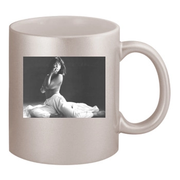 Sophie Marceau 11oz Metallic Silver Mug