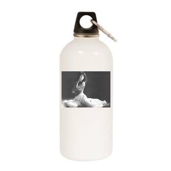 Sophie Marceau White Water Bottle With Carabiner