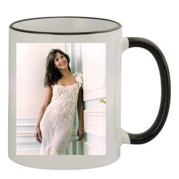 Sophie Marceau 11oz Colored Rim & Handle Mug