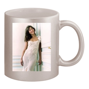 Sophie Marceau 11oz Metallic Silver Mug