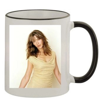 Sophie Marceau 11oz Colored Rim & Handle Mug