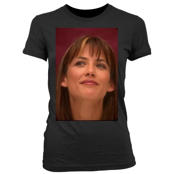 Sophie Marceau Women's Junior Cut Crewneck T-Shirt