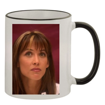 Sophie Marceau 11oz Colored Rim & Handle Mug