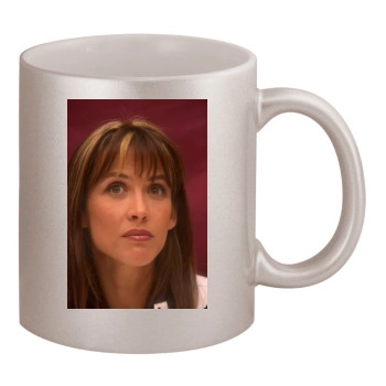 Sophie Marceau 11oz Metallic Silver Mug