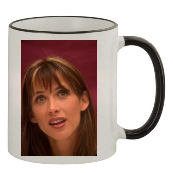 Sophie Marceau 11oz Colored Rim & Handle Mug