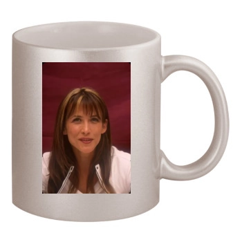 Sophie Marceau 11oz Metallic Silver Mug