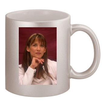 Sophie Marceau 11oz Metallic Silver Mug