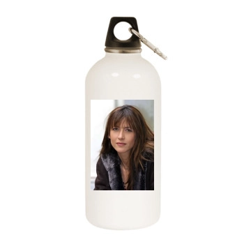 Sophie Marceau White Water Bottle With Carabiner