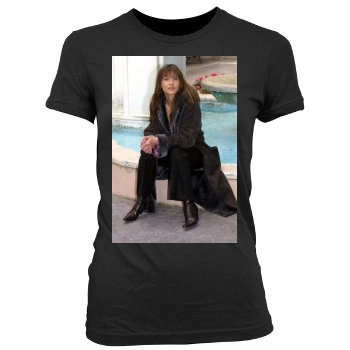 Sophie Marceau Women's Junior Cut Crewneck T-Shirt