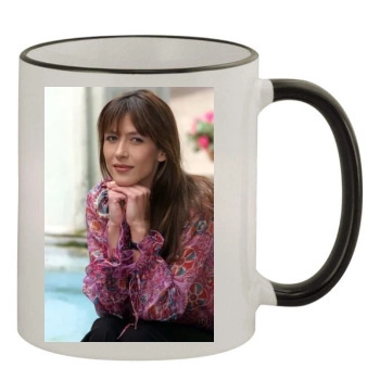 Sophie Marceau 11oz Colored Rim & Handle Mug