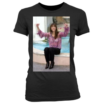 Sophie Marceau Women's Junior Cut Crewneck T-Shirt