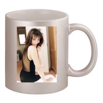 Sophie Marceau 11oz Metallic Silver Mug