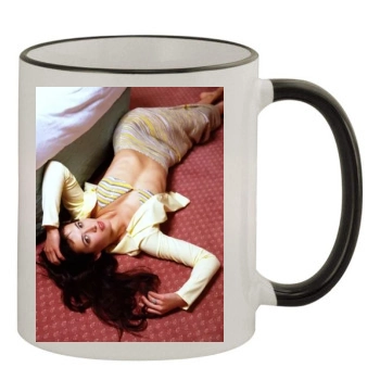 Sophie Marceau 11oz Colored Rim & Handle Mug