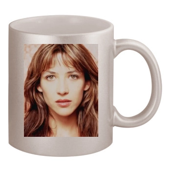 Sophie Marceau 11oz Metallic Silver Mug