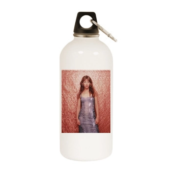 Sophie Marceau White Water Bottle With Carabiner