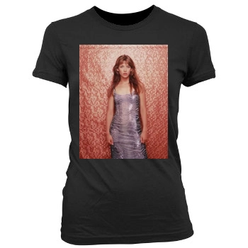 Sophie Marceau Women's Junior Cut Crewneck T-Shirt