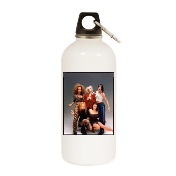 Spice Girls White Water Bottle With Carabiner