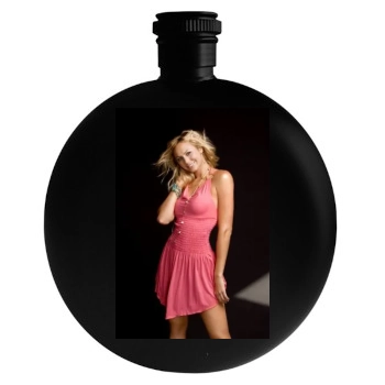 Stacy Keibler Round Flask