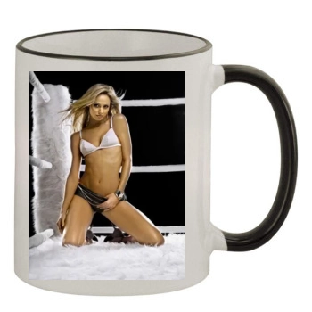 Stacy Keibler 11oz Colored Rim & Handle Mug