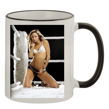 Stacy Keibler 11oz Colored Rim & Handle Mug