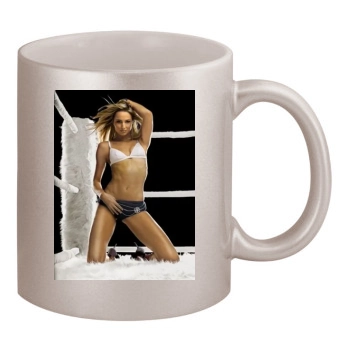 Stacy Keibler 11oz Metallic Silver Mug