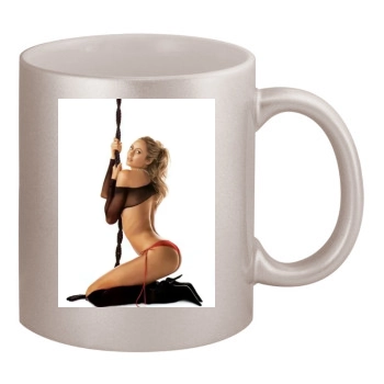 Stacy Keibler 11oz Metallic Silver Mug