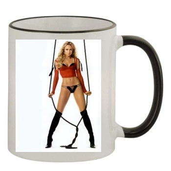 Stacy Keibler 11oz Colored Rim & Handle Mug