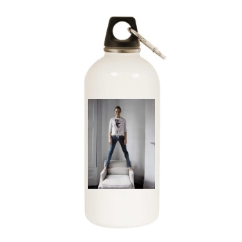 Stella McCartney White Water Bottle With Carabiner