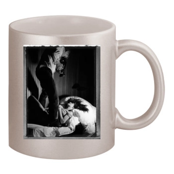 Stephanie Seymour 11oz Metallic Silver Mug