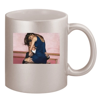 Stephanie Seymour 11oz Metallic Silver Mug