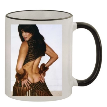 Stephanie Seymour 11oz Colored Rim & Handle Mug