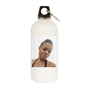 Sugababes White Water Bottle With Carabiner