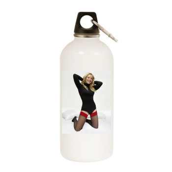 Sugababes White Water Bottle With Carabiner