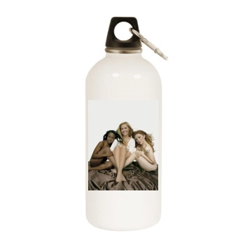 Sugababes White Water Bottle With Carabiner