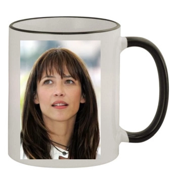 Sophie Marceau 11oz Colored Rim & Handle Mug