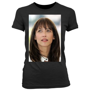 Sophie Marceau Women's Junior Cut Crewneck T-Shirt