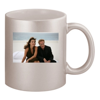 Sophie Marceau 11oz Metallic Silver Mug