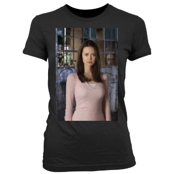 Summer Glau Women's Junior Cut Crewneck T-Shirt