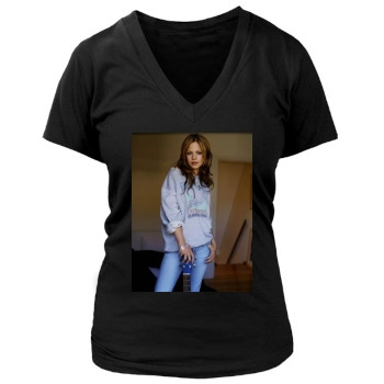 Tammin Sursok Women's Deep V-Neck TShirt