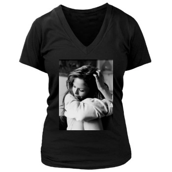 Tammin Sursok Women's Deep V-Neck TShirt