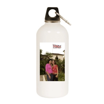 Tammin Sursok White Water Bottle With Carabiner