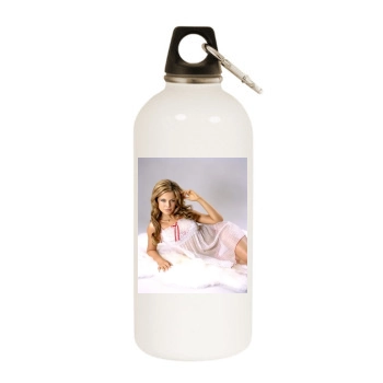 Tammin Sursok White Water Bottle With Carabiner